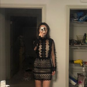 Ornate Crochet Mesh Dress
